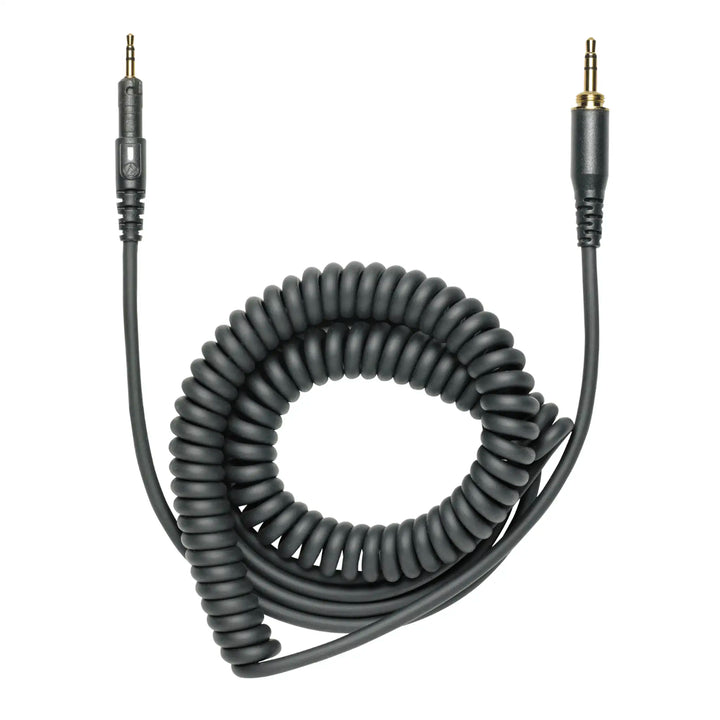 Audio-Technica ATH-M50x headphones coiled cable whitebox