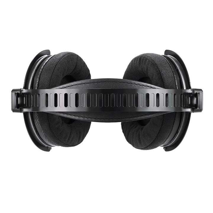 Audio-Technica ATH-R70xa headphones top down view headband closeup whitebox