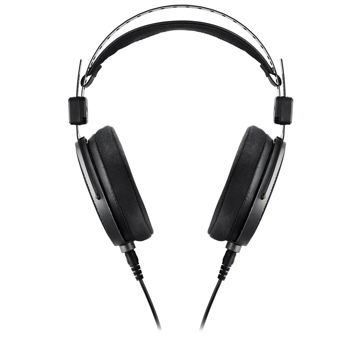 Audio-Technica ATH-R70xa headphones with cable front facing view whitebox