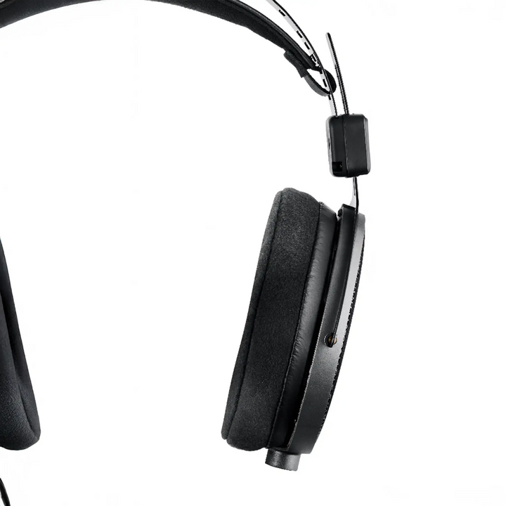 Audio-Technica ATH-R70xa headphones front view ear cup closeup whitebox