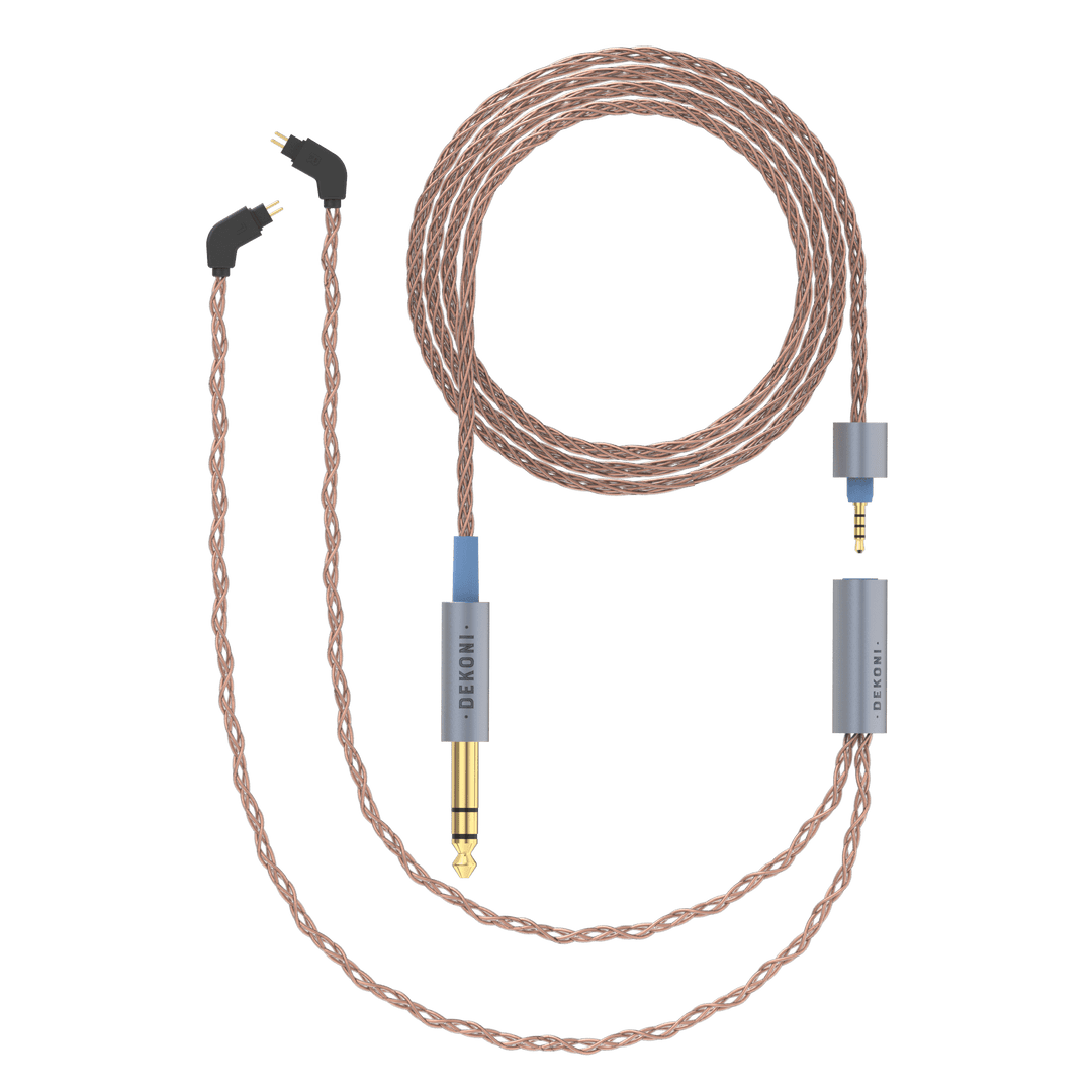Dekoni Audio Ensemble Kit in PCUHD Copper | Complete Headphone Cable Set