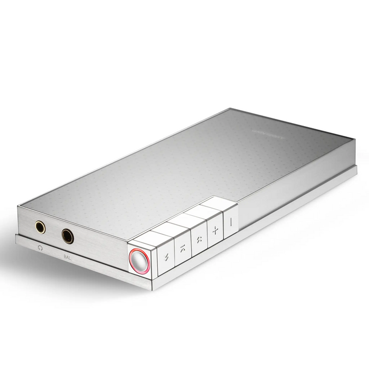 Astell&Kern PD10 dap lying facedown top right corner view whitebox