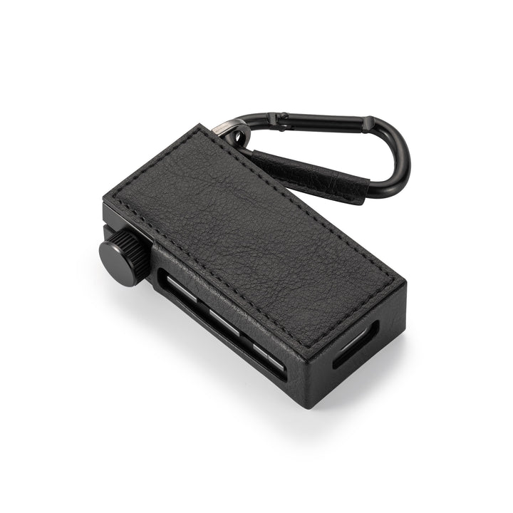 Astell&Kern HB1 case rear 3 quarter over white background