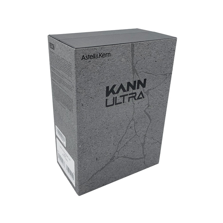 Astell&Kern KANN Ultra retail box 3 quarter over white background