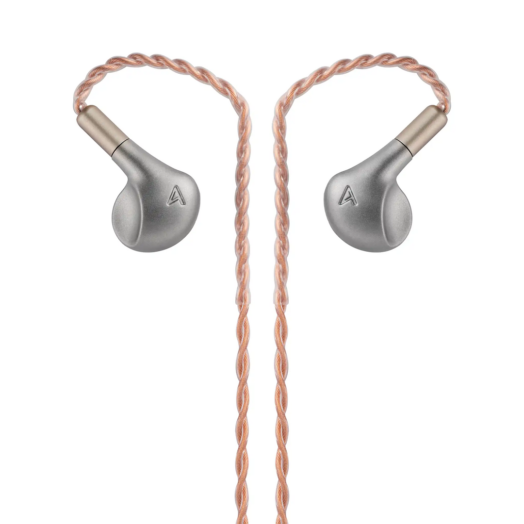 Astell&Kern LUNA IEMs floating front mirrored with cable attached whitebox