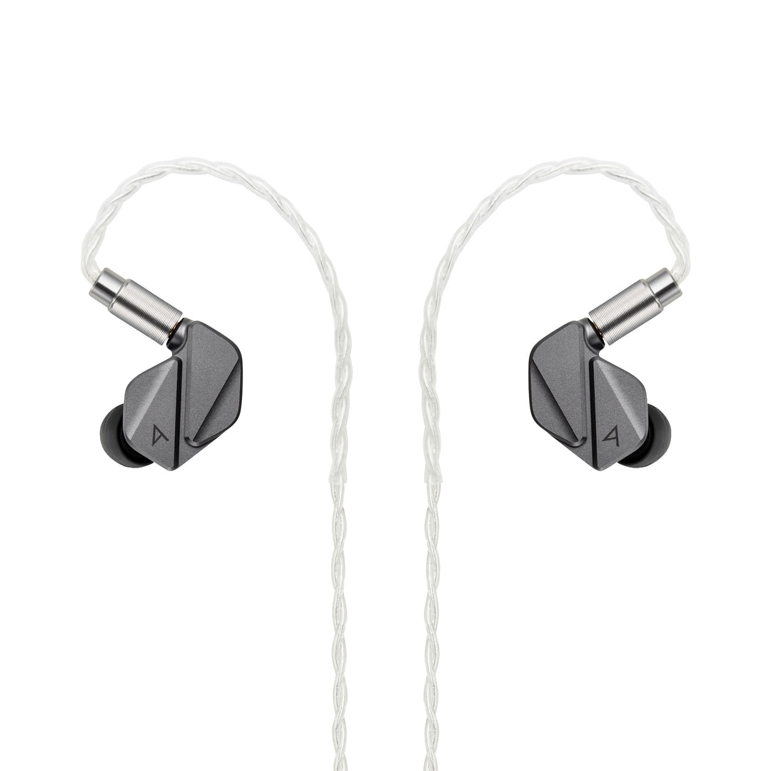 Astell&Kern AK ZERO2 front with attached stock cable over white background