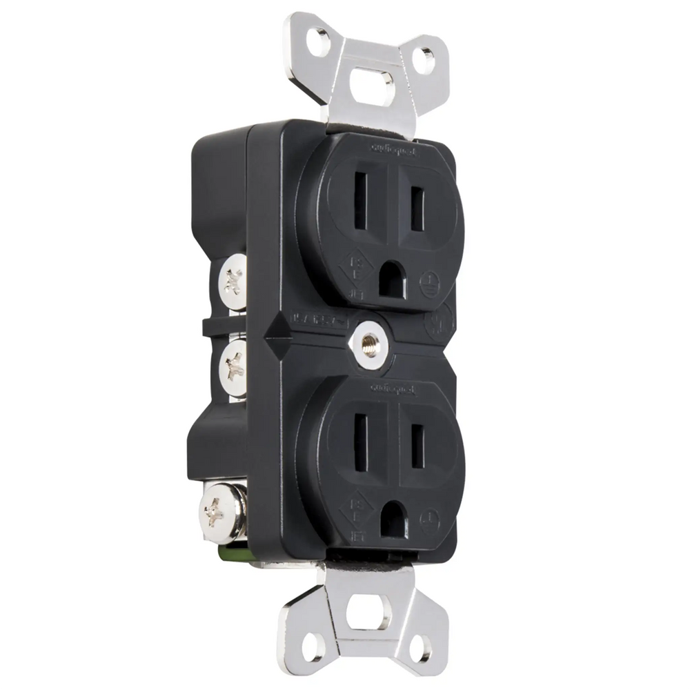 AudioQuest NRG Edison AC outlet 15 amp outlet front left 3 quarter angle whitebox