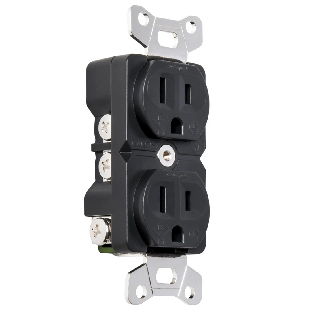 AudioQuest NRG Edison AC outlet 15 amp outlet front left 3 quarter angle whitebox