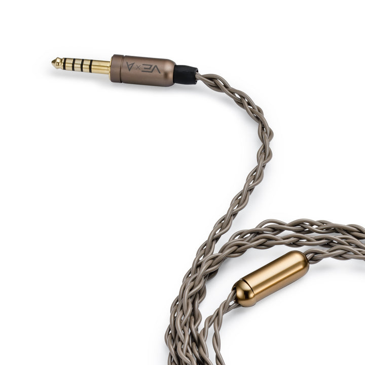 Astell&Kern Aura cable highlighting Pentacon termination over white background