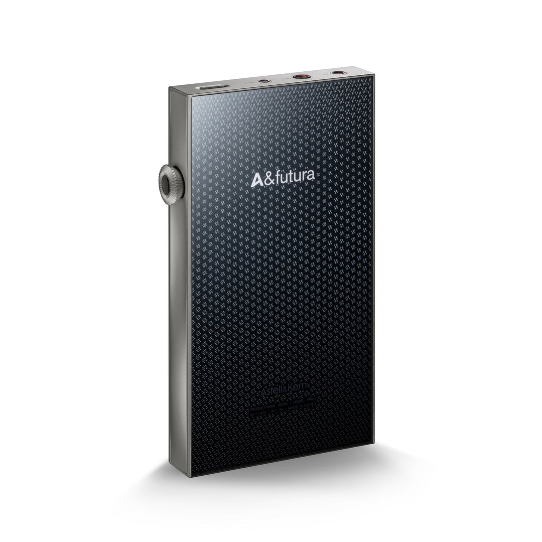 Astell&Kern SE300 Titanium 3 quarter rear over white background