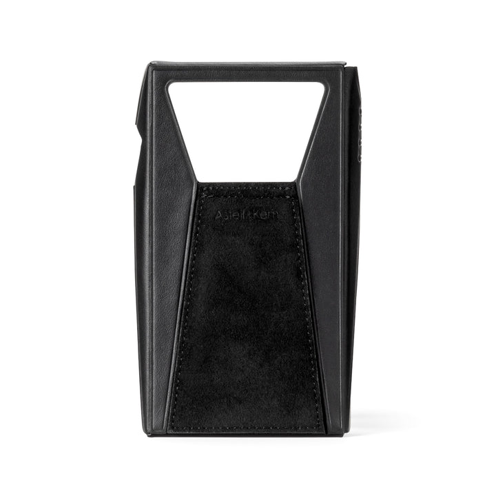 Astell&Kern SP3000T black case rear eye level closeup over white background