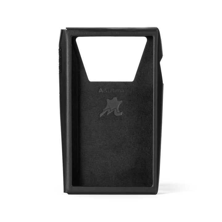 Astell&Kern SP3000T black case front eye level closeup over white background
