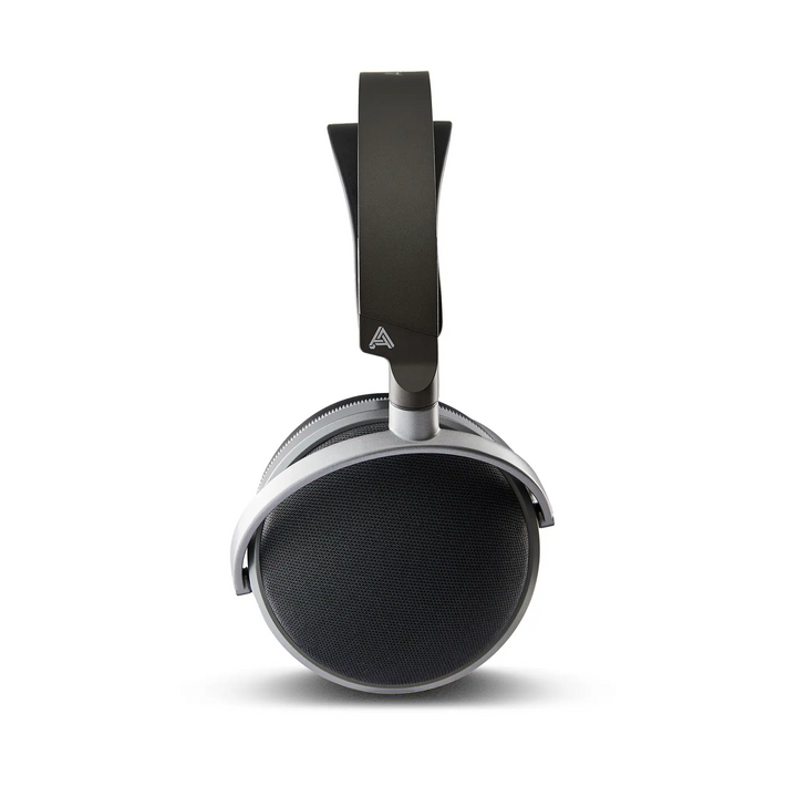 Audeze LCD-S20 headphones sitting side profile angle whitebox
