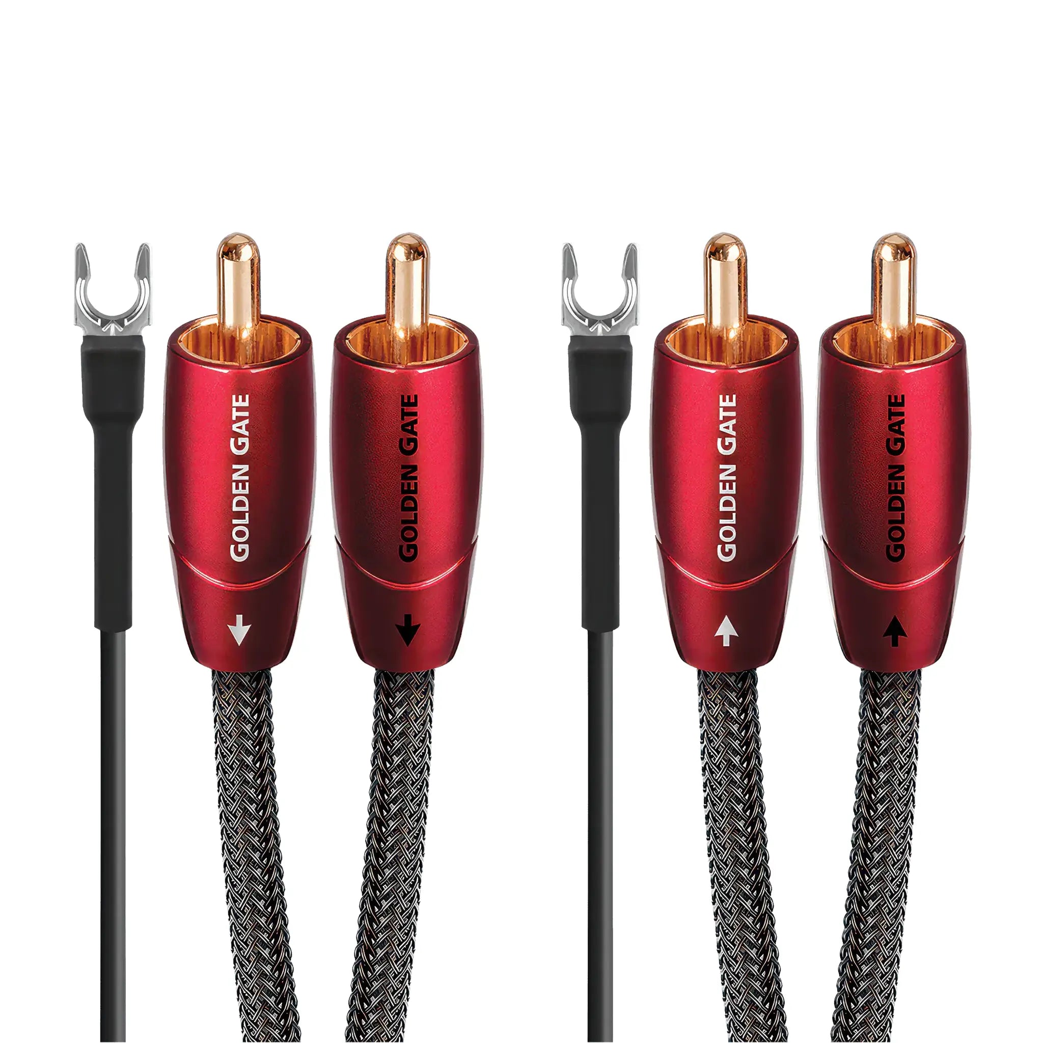 AUDIO QUEST GOLDEN GATE インターコネクトケーブル 1m AudioQuest Golden Gate RCA Cables; 1m Pair Interconnects