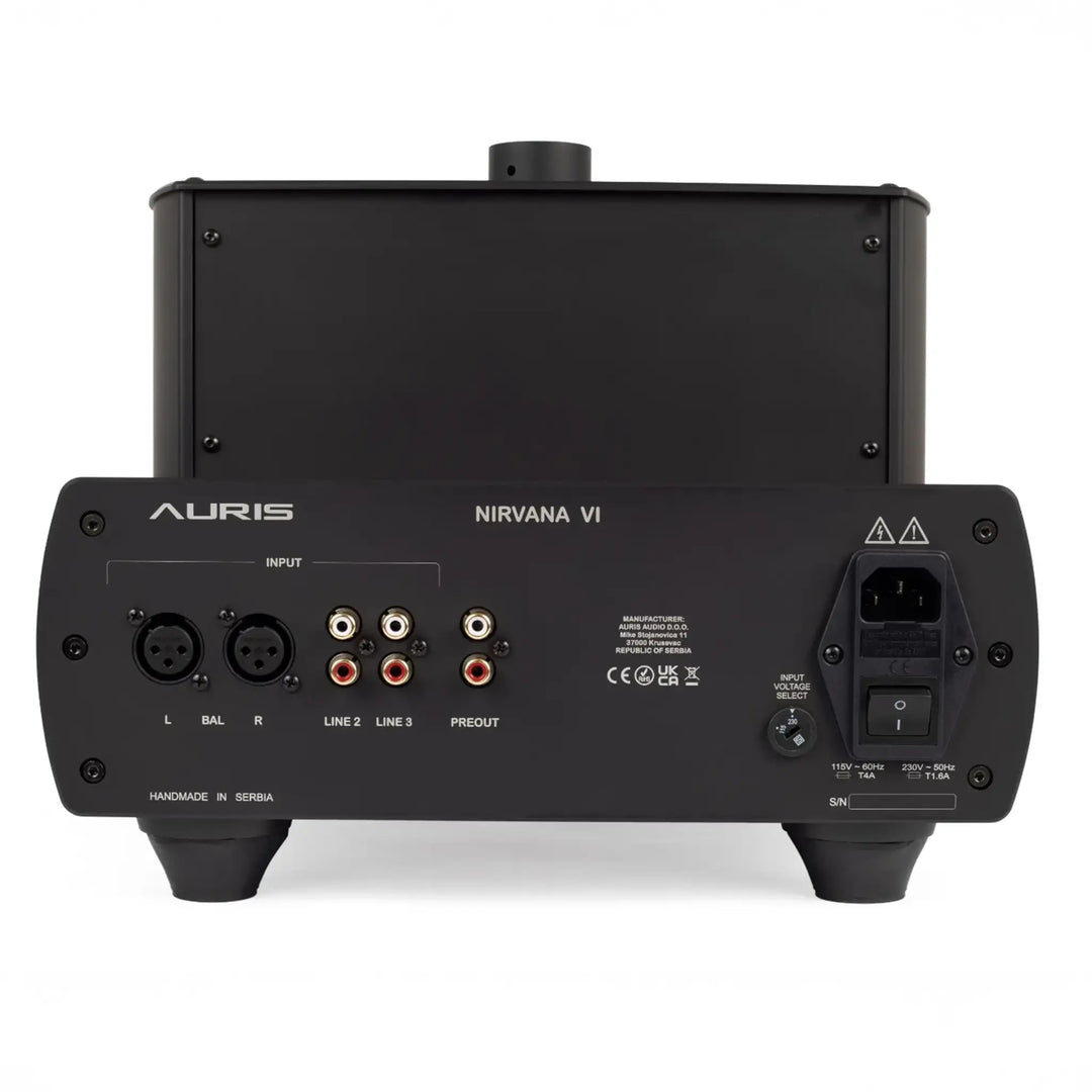 Auris Audio Nirvana 6 back center eye level view whitebox