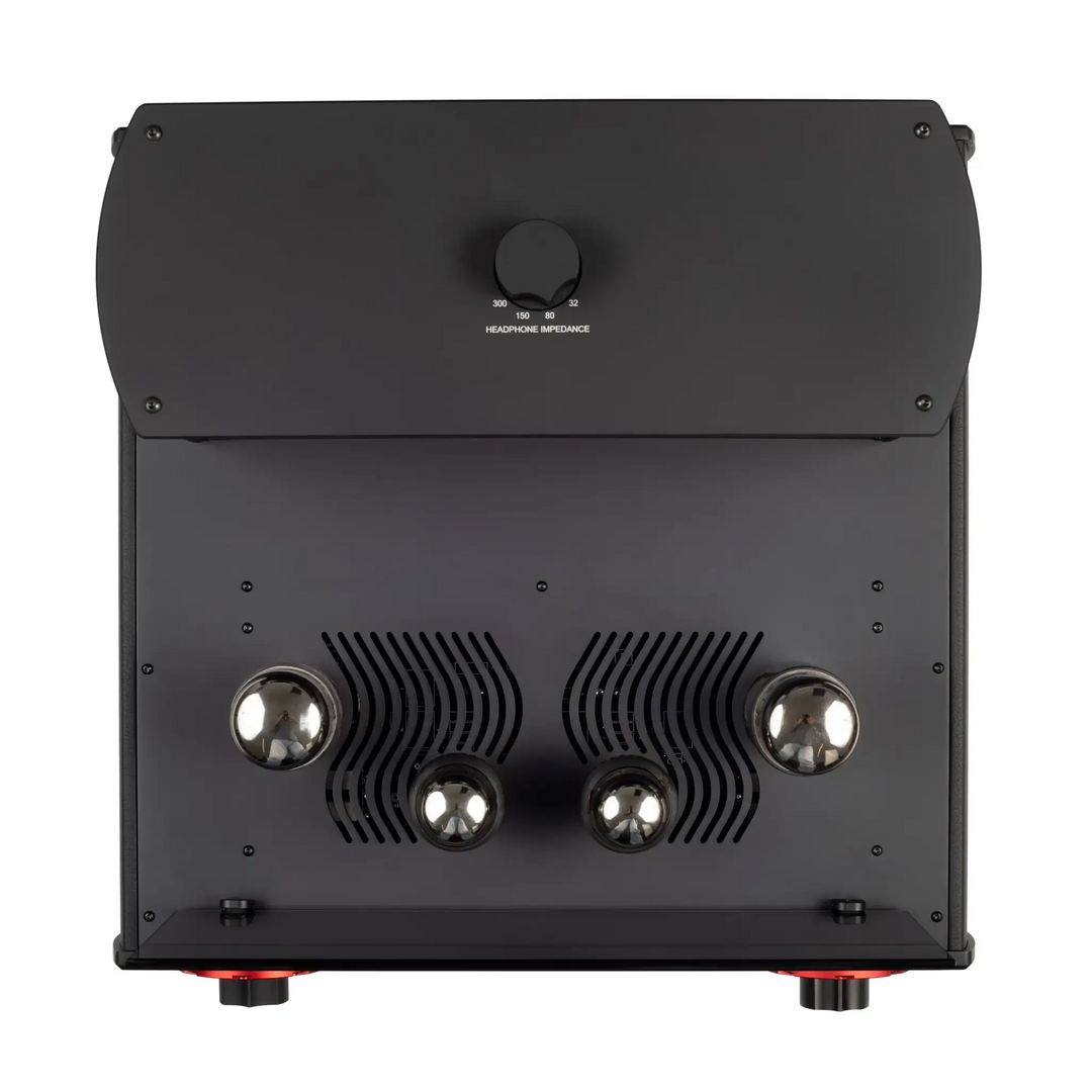 Auris Audio Ultima KT 88 headphone amplifier Birdseye view whitebox