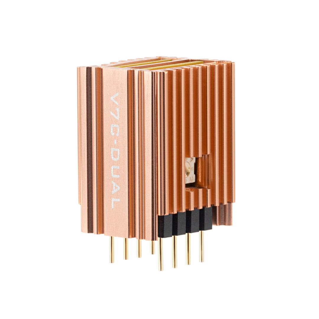 Burson V7 Classic Dual OpAmp front quarter over white background