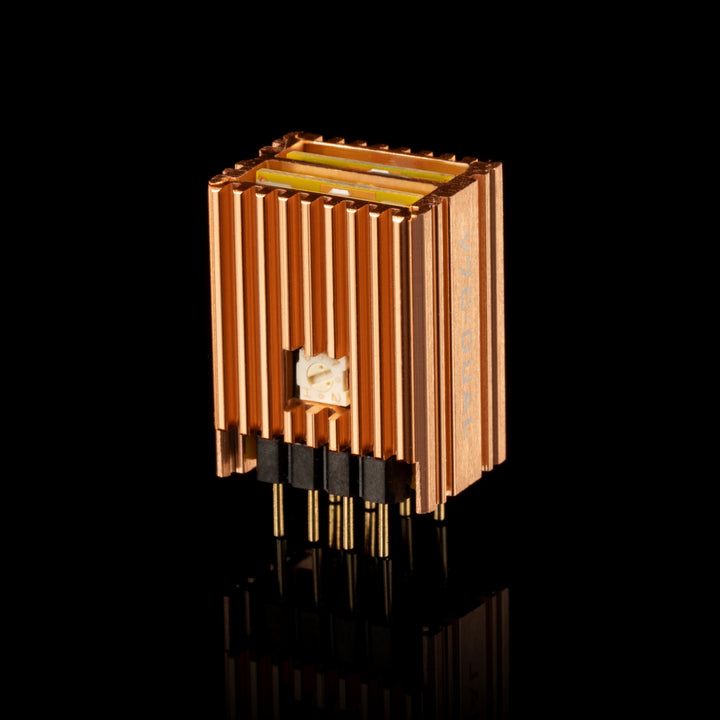 Burson V7 Classic Dual OpAmp rear quarter over black background
