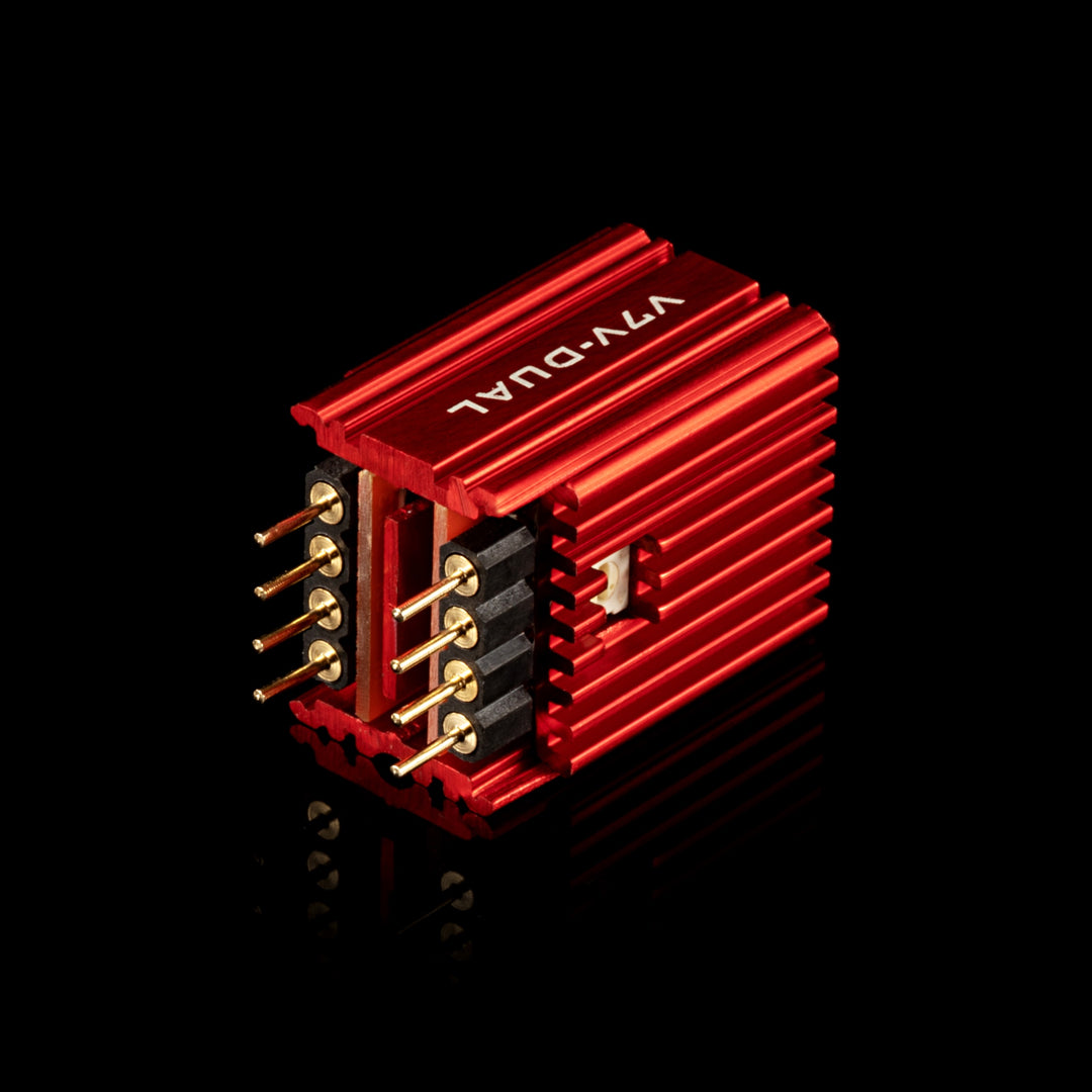 Burson V7 Vivid Dual OpAmp bottom quarter over black background