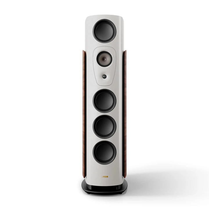 Canton Reference Alpha speaker in grey standing front center whitebox