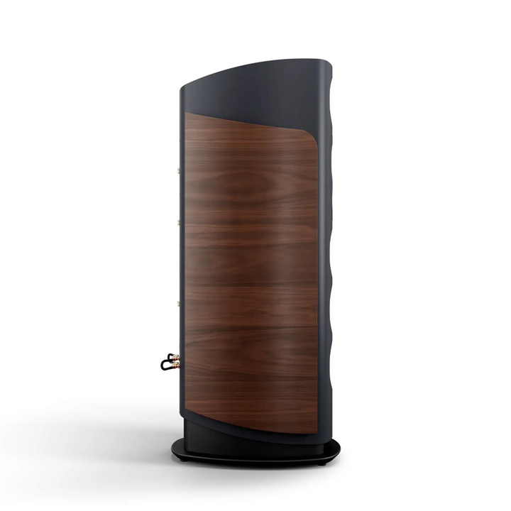 Canton Reference Alpha speaker in blue standing profile view whitebox