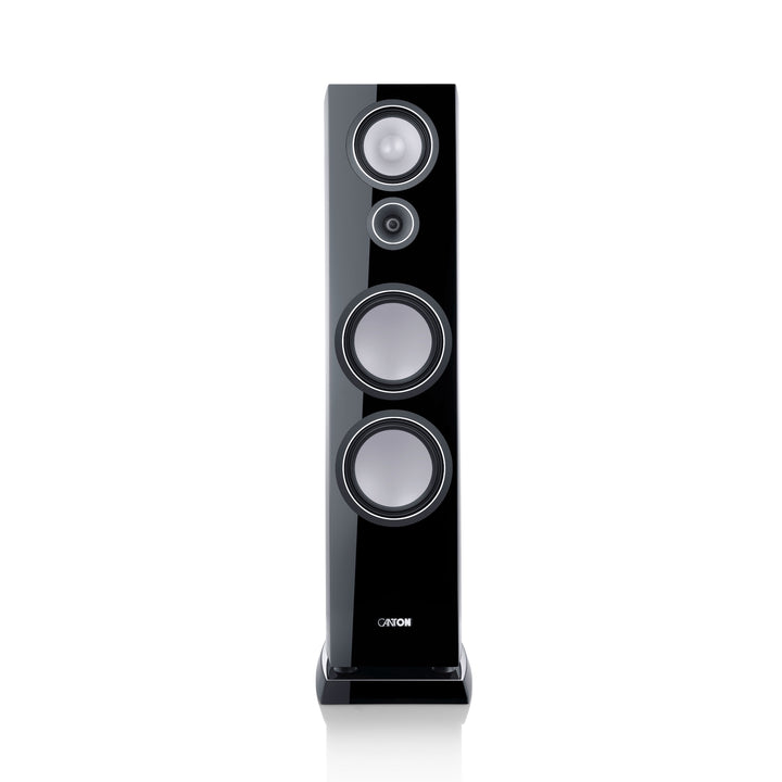 Canton Vento 100 black front no grill over white background