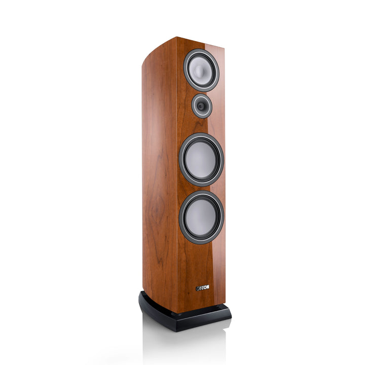 Canton Vento 100 light walnut 3 quarter front left no grill over white background