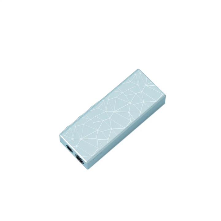 Cayin RU3 DAC/amp light cyan rear face down whitebox