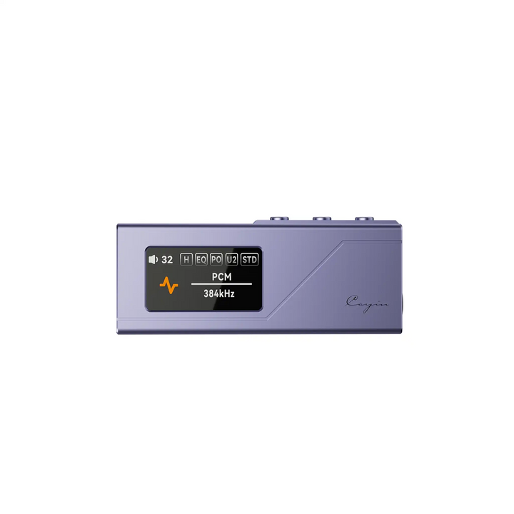 Cayin RU3 DAC/amp purple front center whitebox