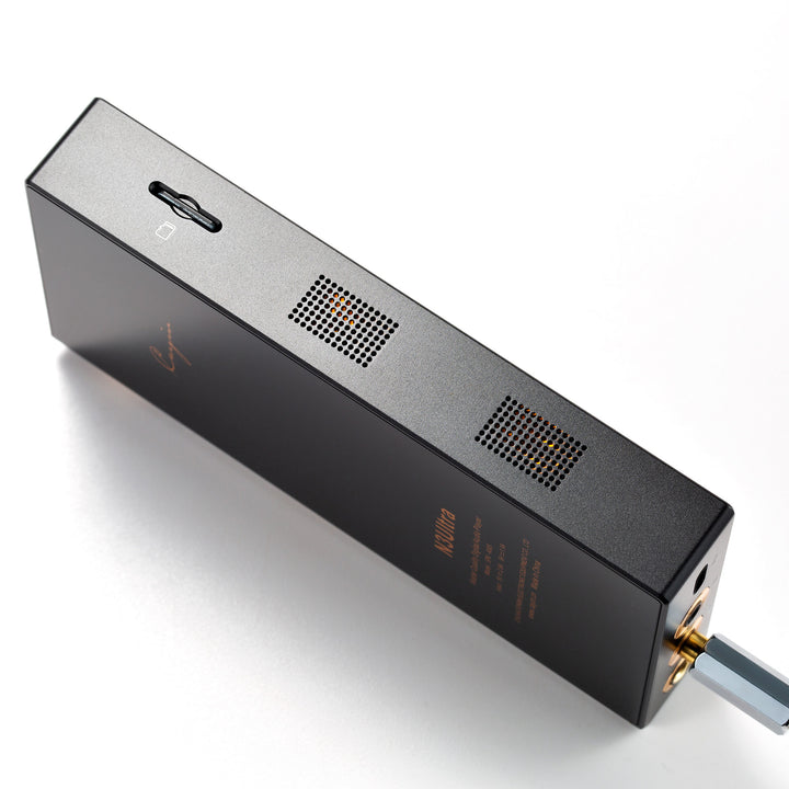 Cayin N3Ultra profile with attached 3.5mm cable whitebox