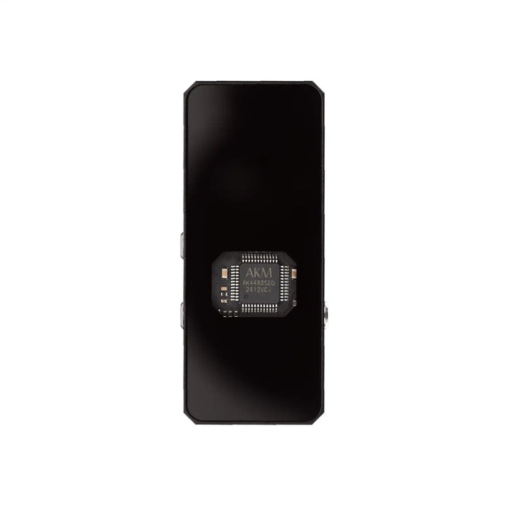 Campfire Audio Relay dac/amp standing back view of dac chip showing whitebox