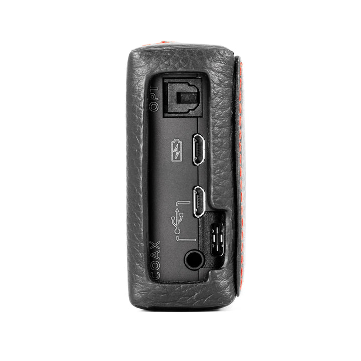 Chord Electronics Mojo 2 leather case left profile bird's eye whitebox