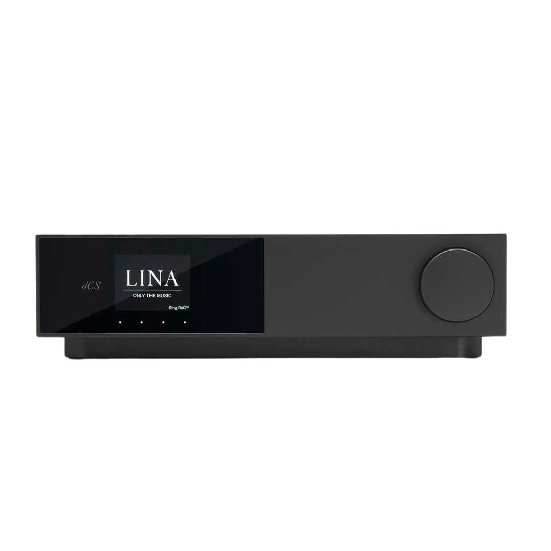 dCS Lina DAC X in black front center whitebox