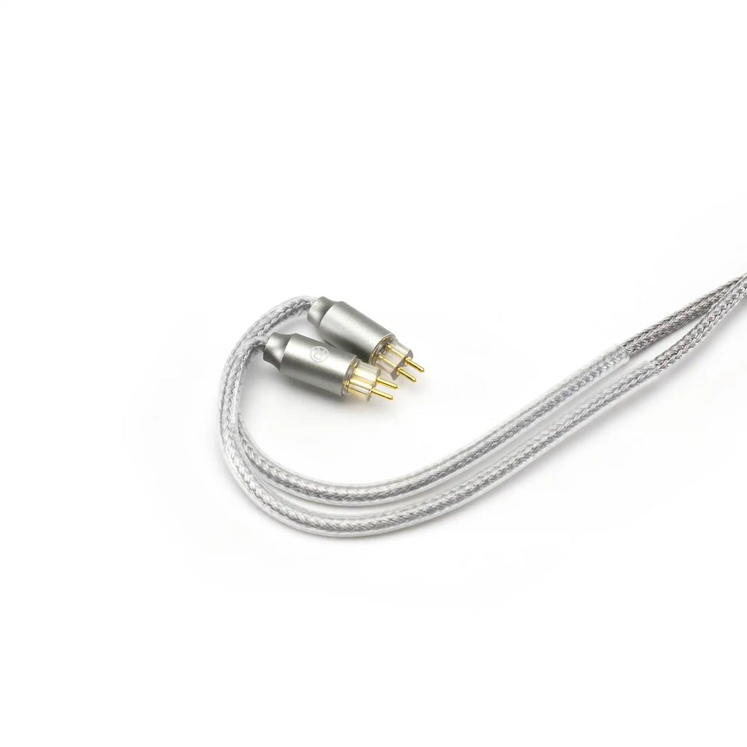 ddHiFi M198C cable closeup of 2-pin connectors whitebox