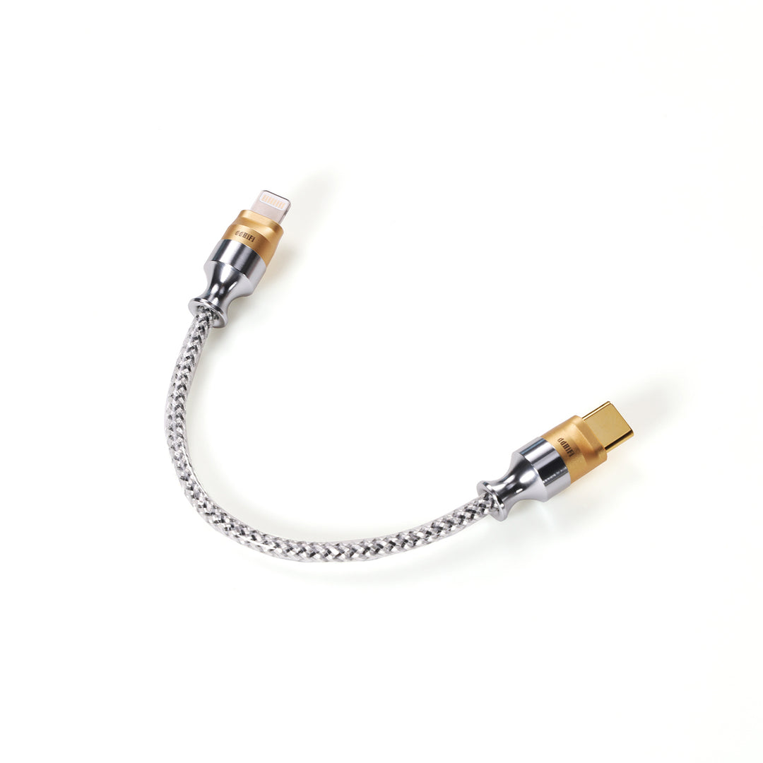 ddHiFi MFi07S 10cm OTG cable over white background