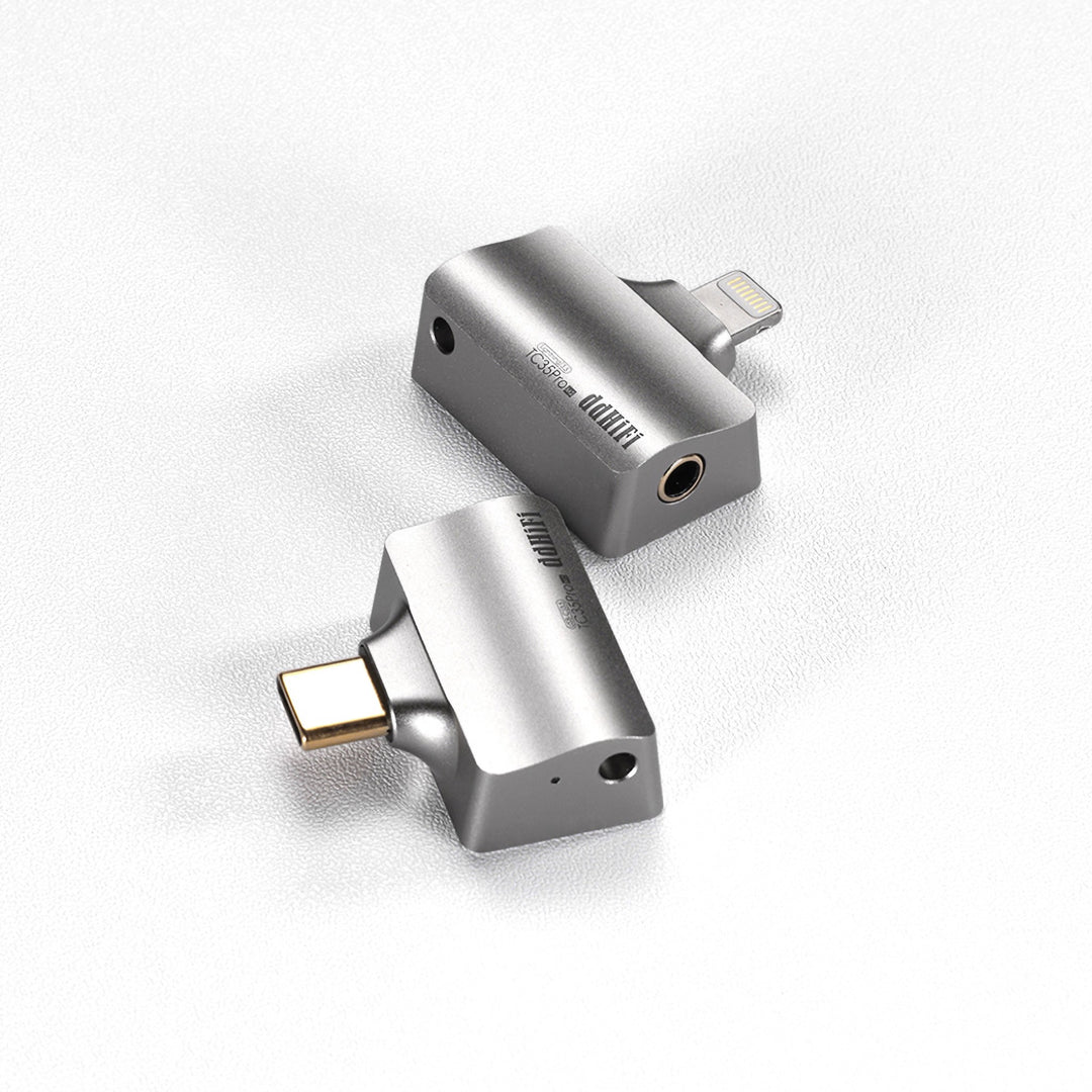 ddHiFi TC35Pro USB-C and Lightning top 3 quarter