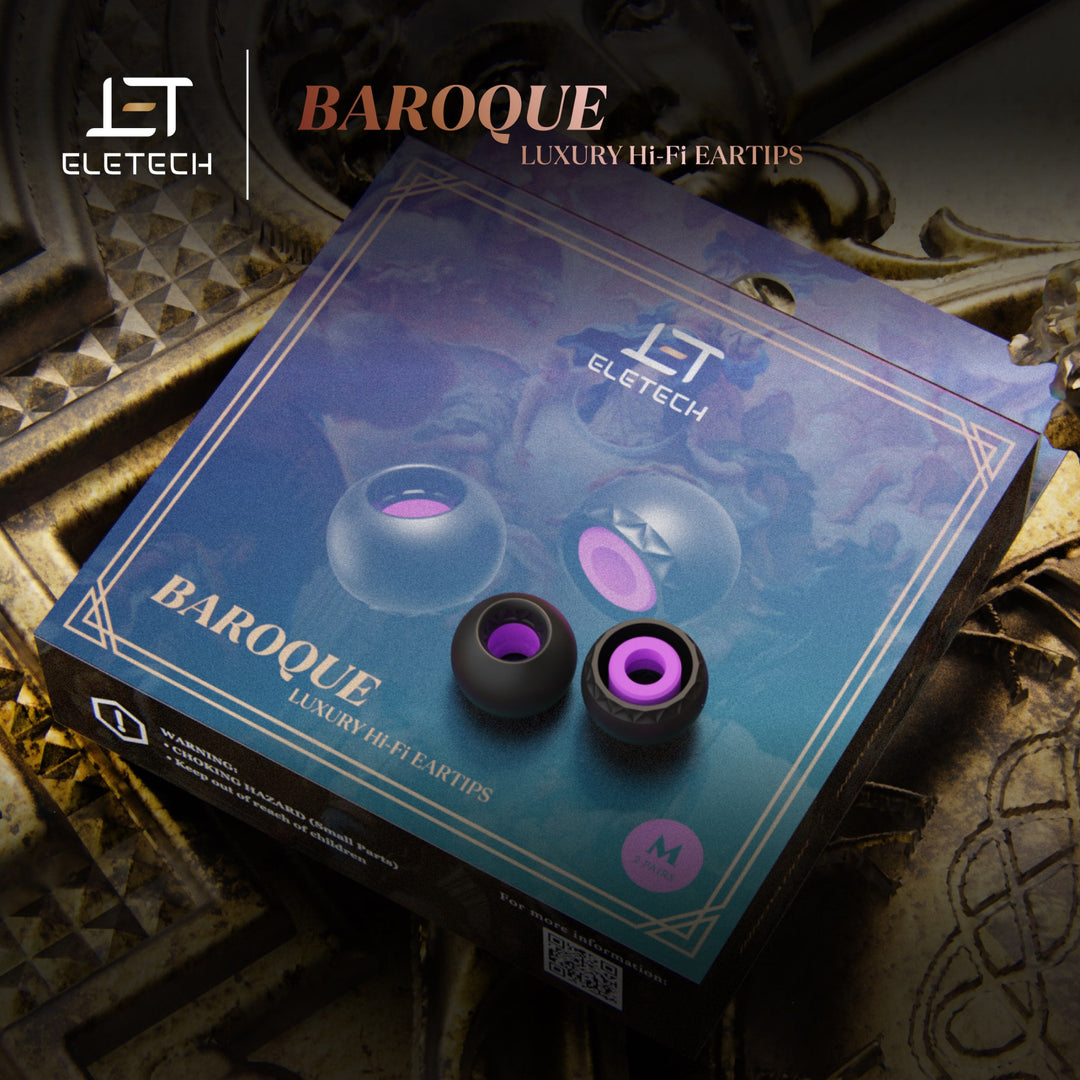 Eletech Baroque medium retail package with logo