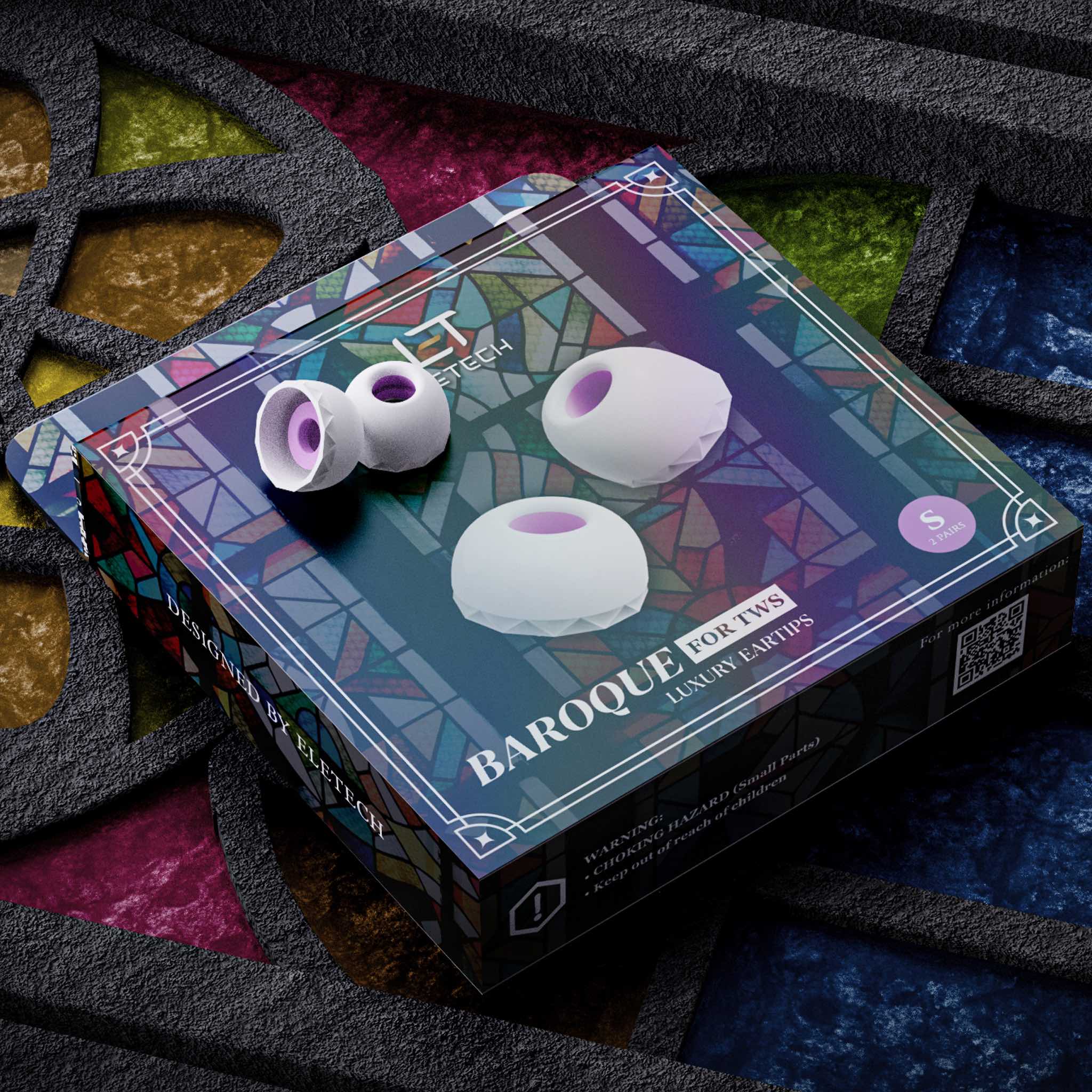 Eletech Baroque Luxury HiFi Eartips for TWS | Bloom Audio