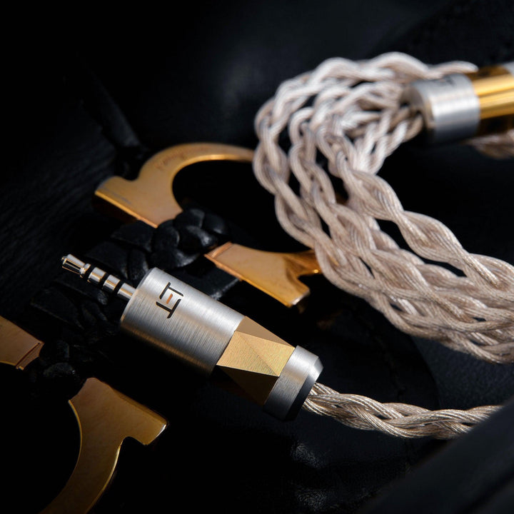Eletech Iliad | Gold/Silver IEM Cable-Bloom Audio