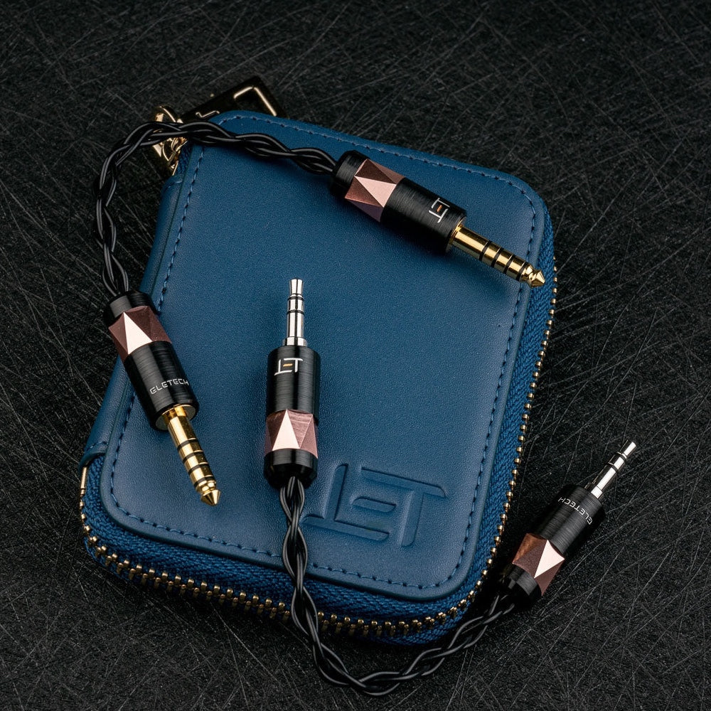 Eletech ProAdapt Socrates interconnects (x2) with blue case