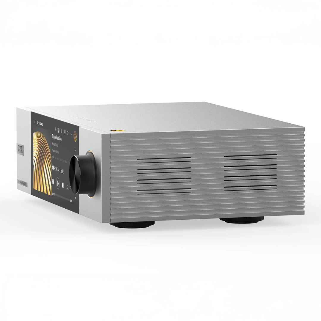 EverSolo DMP-A6 Master Edition Gen 2 silver profile 3 quarter whitebox