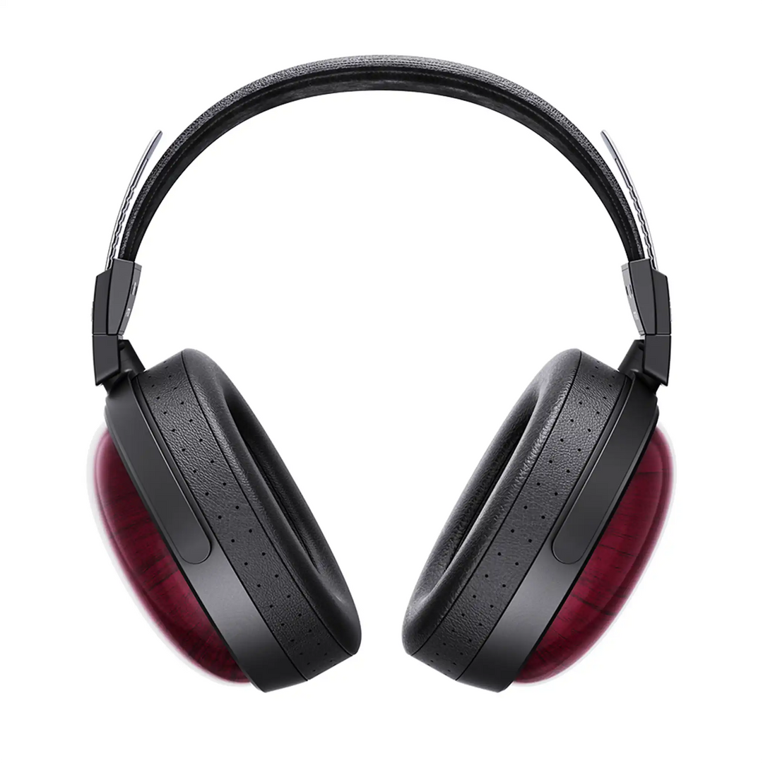 FiiO FT13 headphones in natural wood front center whitebox