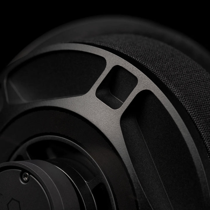 Final D7000 closeup earcup/pad over black background