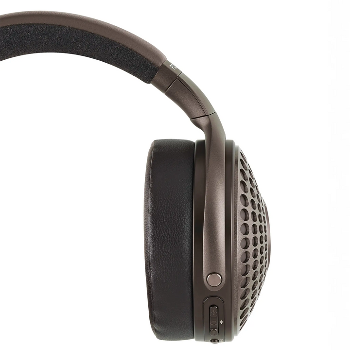 Focal Bathys MG headphones right ear cup rear view straight on whitebox