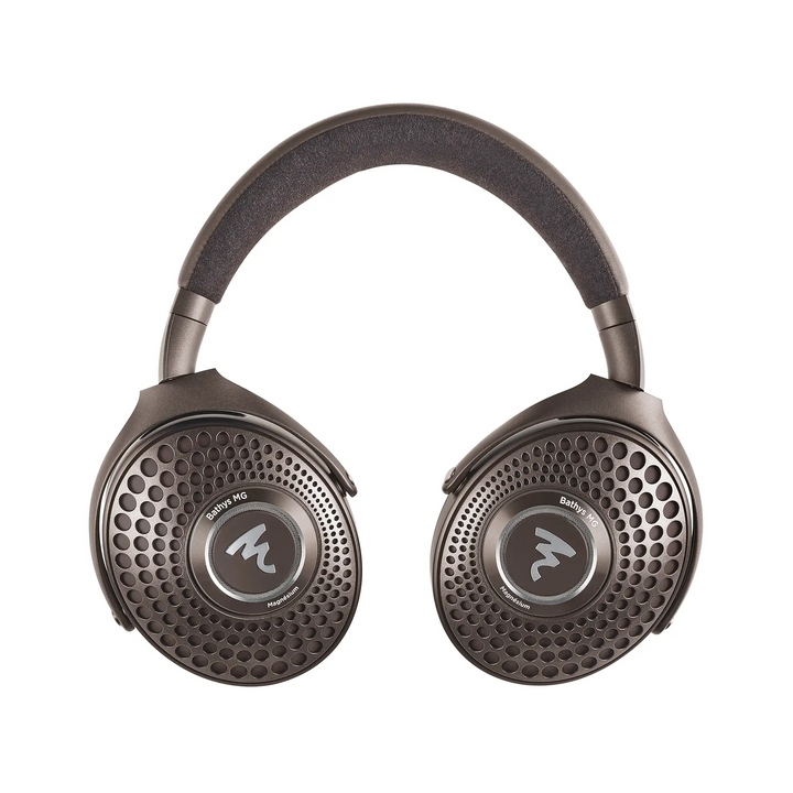 Focal Bathys MG headphones ear cup backs rotated face up whitebox
