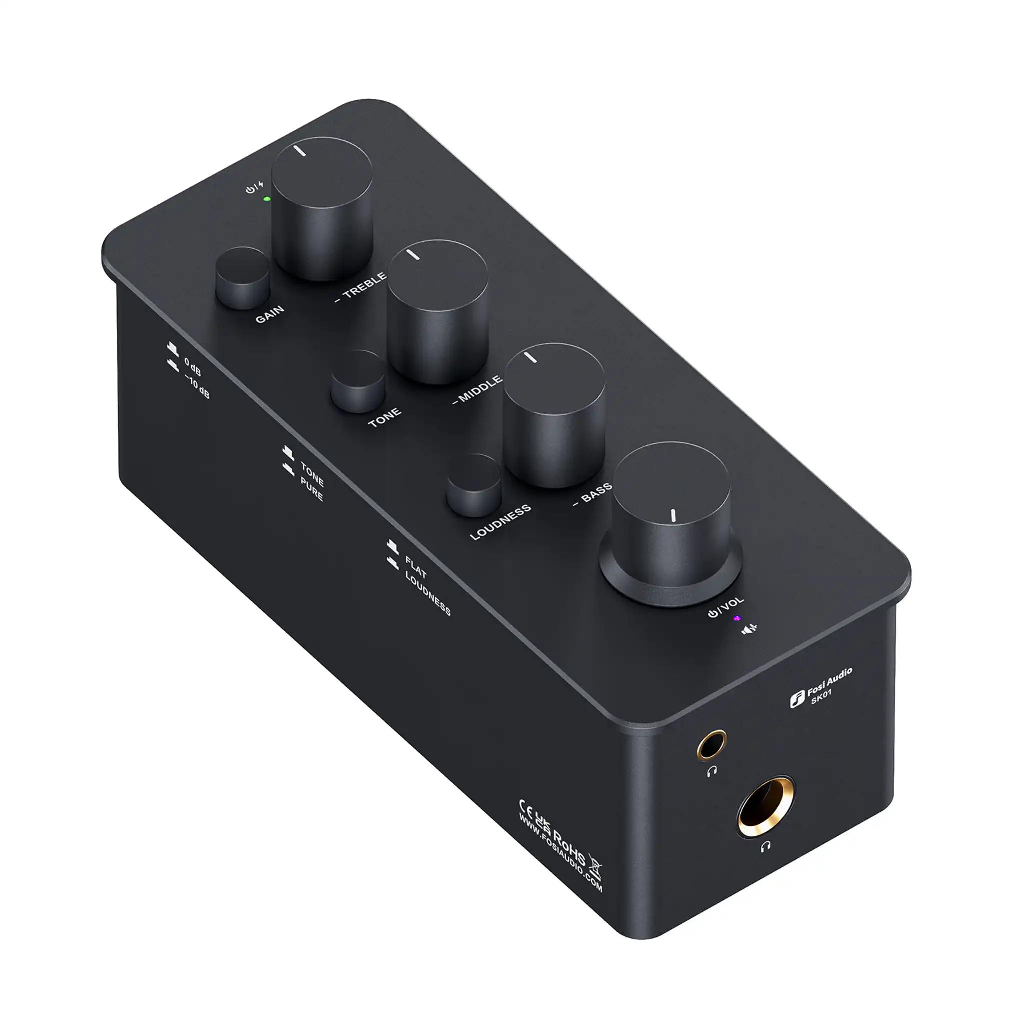 Fosi Audio SK-01本体 オーディオプリアンプ Fosi Audio SK01 Headphone Amplifier and Preamp | Bloom Audio