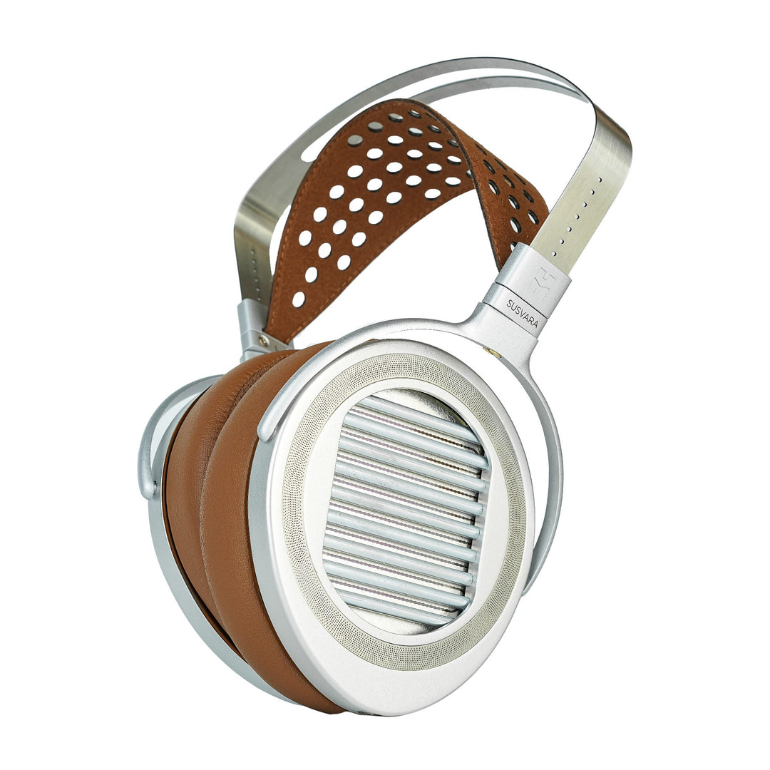 HiFiMAN Susvara Unveiled side 3 quarter over white background