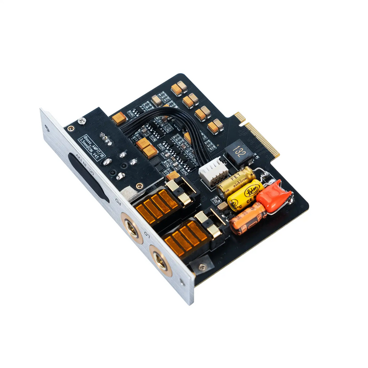 iBasso AMP17 amp card birdseye view rotated left 90 degrees whitebox