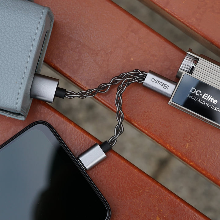 iBasso CB19 USB-C Cable + Y Adapter | USB-C to C / USB-A Power-Bloom Audio