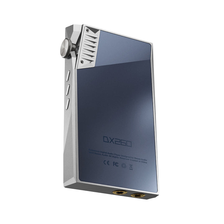 iBasso DX260 silver rear over white background